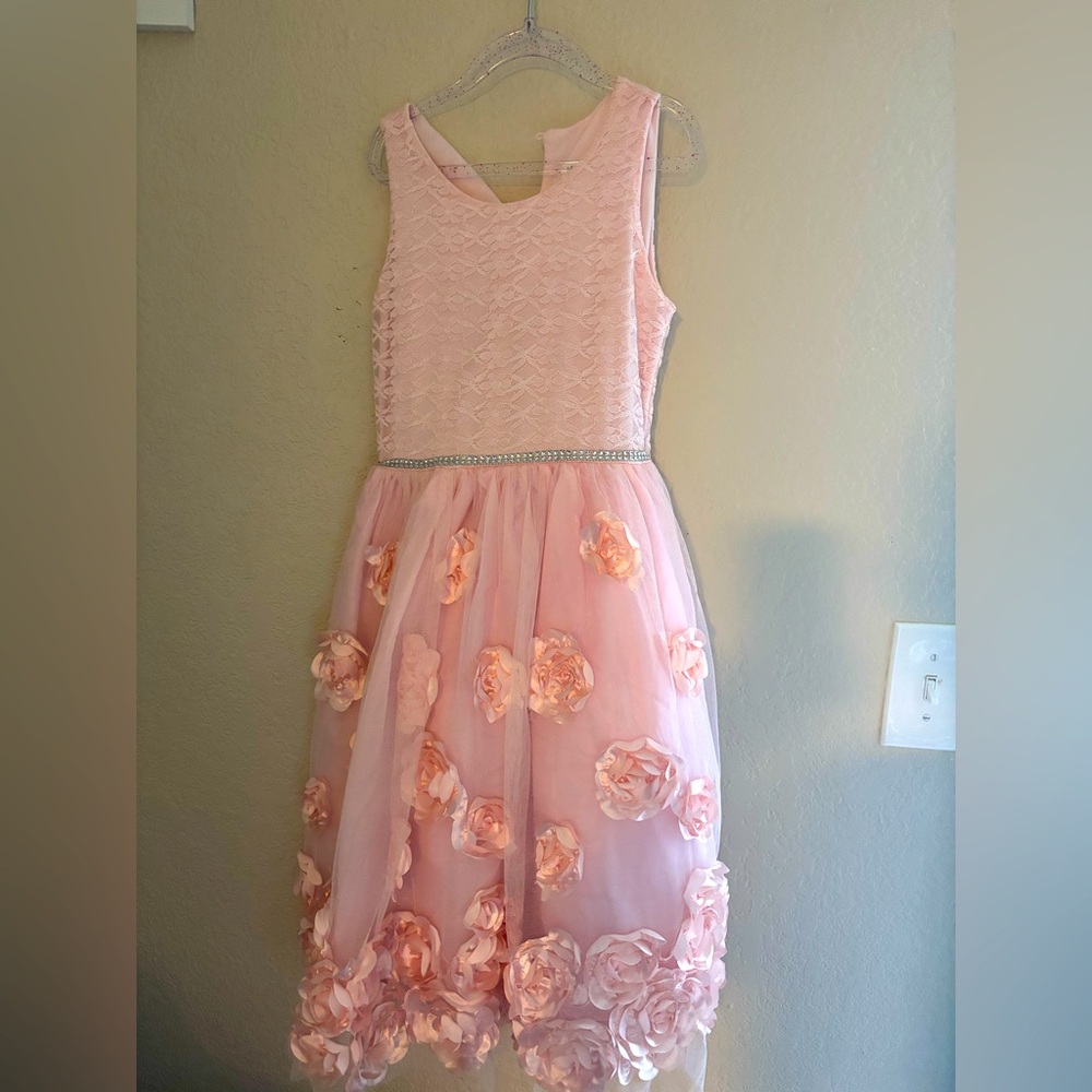 Nannette Pink Floral Embellished Dress